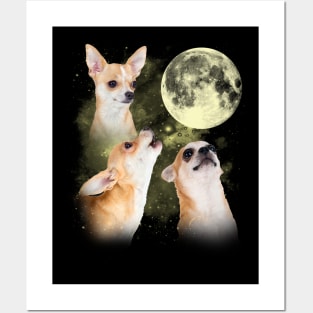 Chihuahuas The Moon Classic Dog Breed Posters and Art